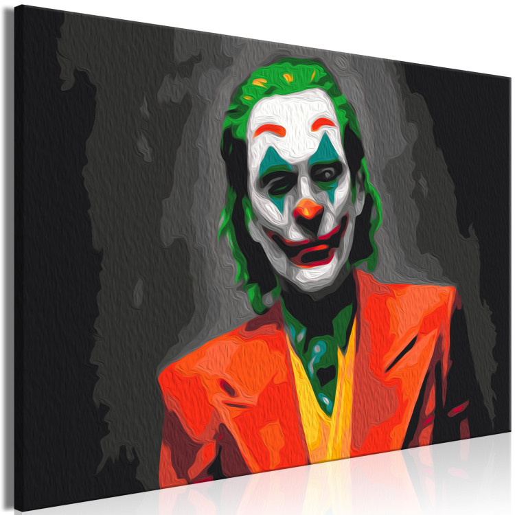 Paint by number Clown Smile - Portrait of a Man in Colorful Disguise 150387 additionalImage 6
