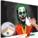 Paint by number Clown Smile - Portrait of a Man in Colorful Disguise 150387