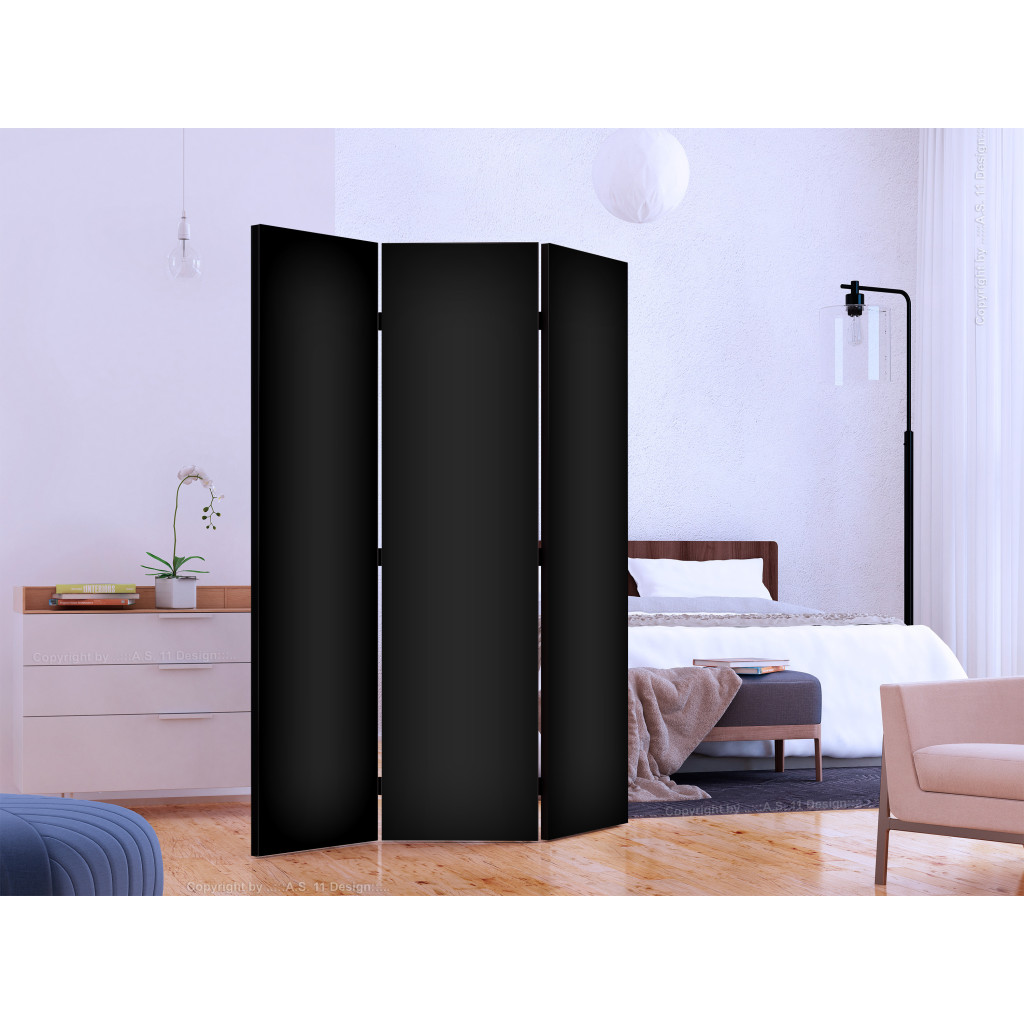 Biombo Solid Black [Room Dividers]
