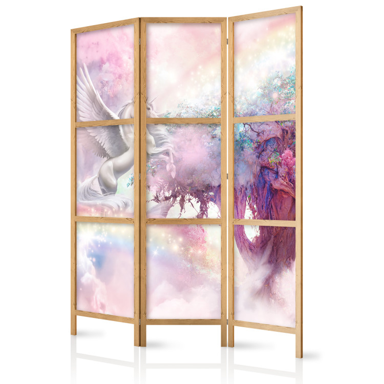 Biombo Unicorn and Magic Tree - Pink and Rainbow Land in the Clouds [Room Dividers] 150987 additionalImage 5