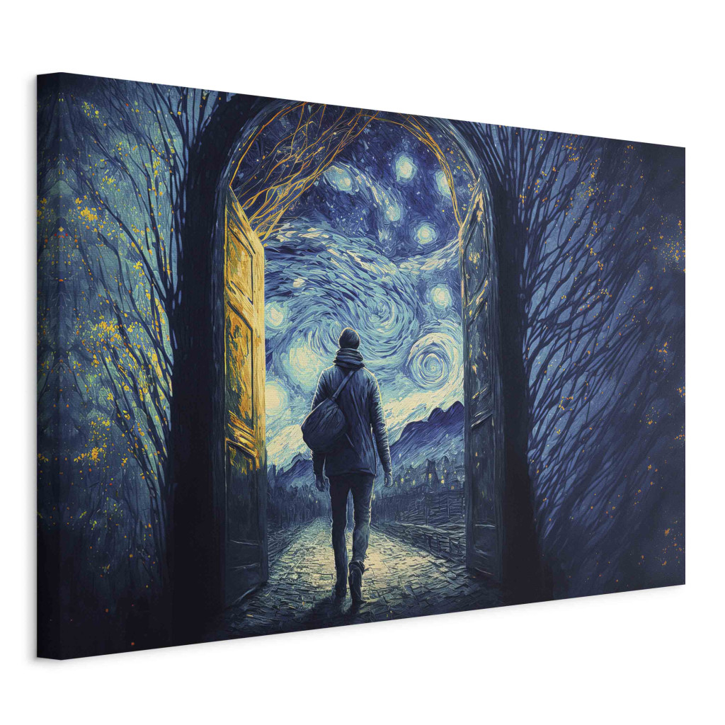 Duży Obraz XXL Przejście Przez Bramę - Abstrakcja Inspirowana Twórczością Van Gogha [Large Format]