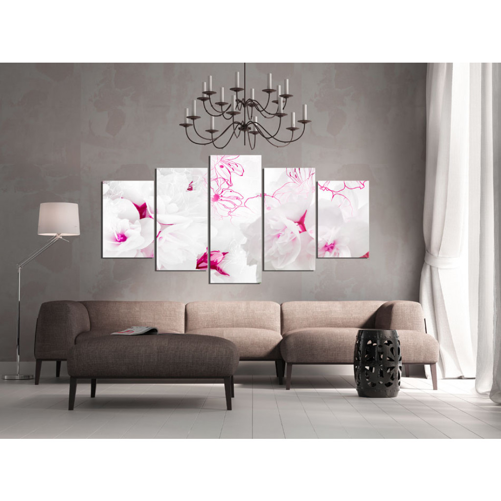 Schilderij  Orchideeën: Pink Gossamer
