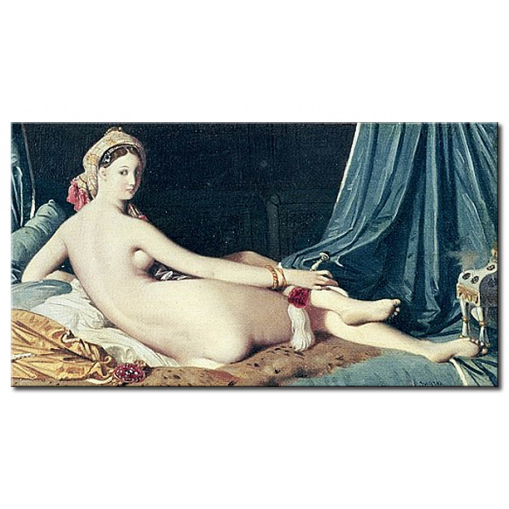 Schilderij  Jean-Auguste-Dominique Ingres: Odalisque