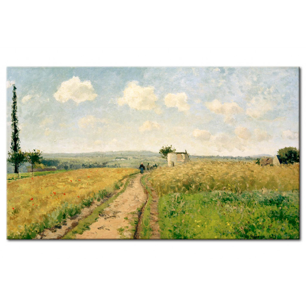 Schilderij  Camille Pissarro: June Morning, View Of The Hills Of Pontoise (June Morning Near Pontoise)