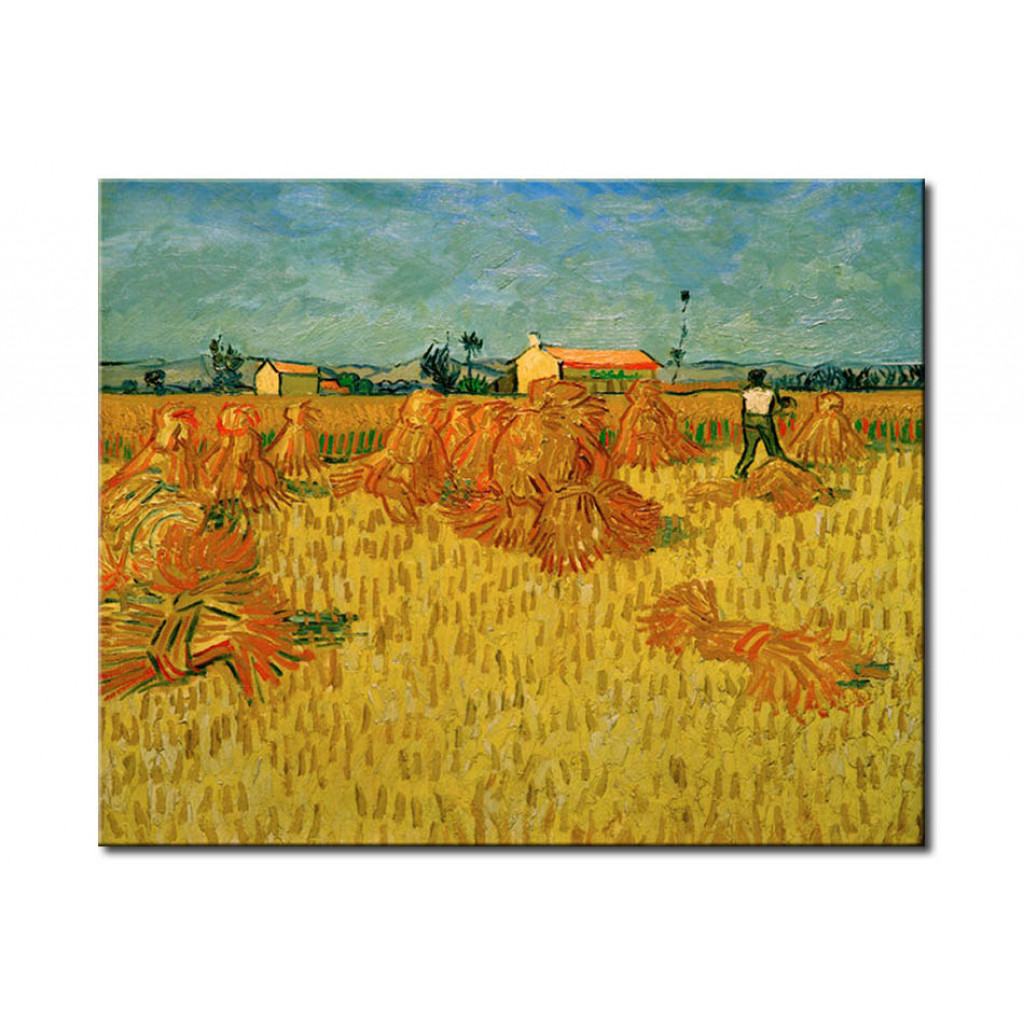 Reprodução Da Pintura Famosa Harvest In Provence