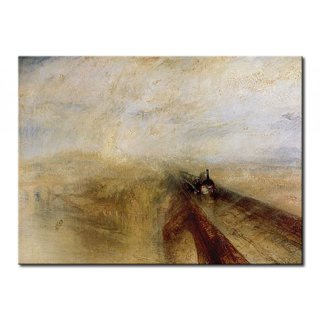 Schilderij  William Turner: Rain Steam And Speed, The Great Western Railway, Painted Before