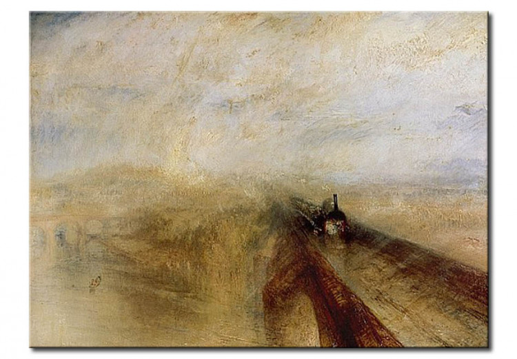 Tableau sur toile La pluie et la vapeur de vitesse, le Great Western Railway, peint avant 52887