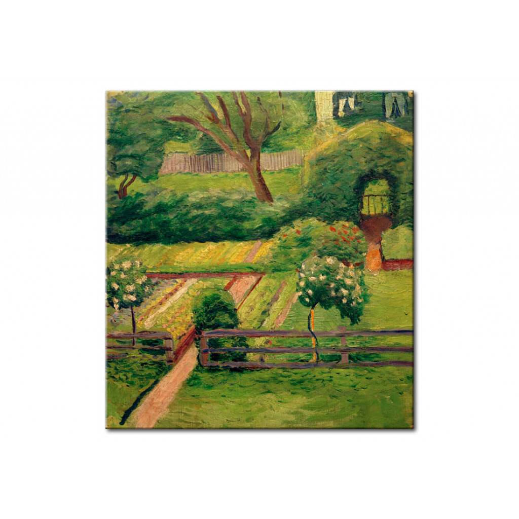 Schilderij  August Macke: Rose Gardens In Tegernsee