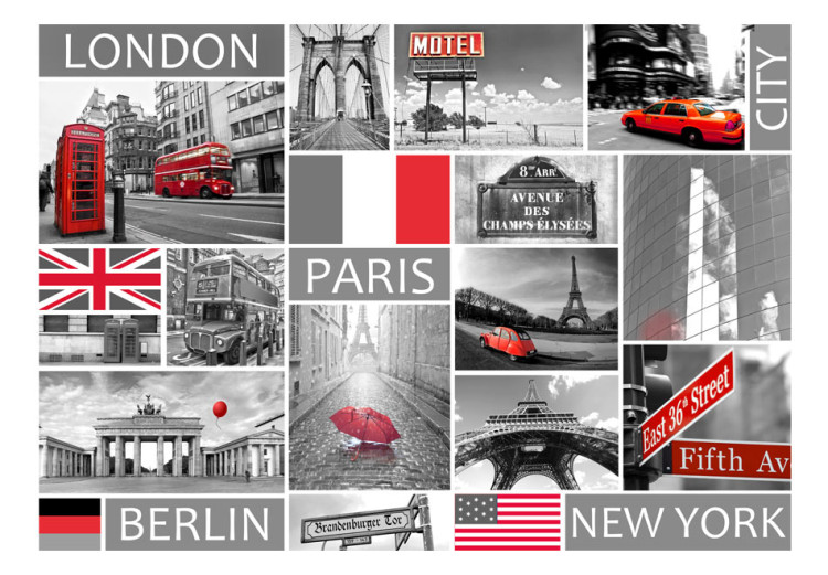 Fotomural London, Paris, Berlin, New York 60687 additionalImage 1