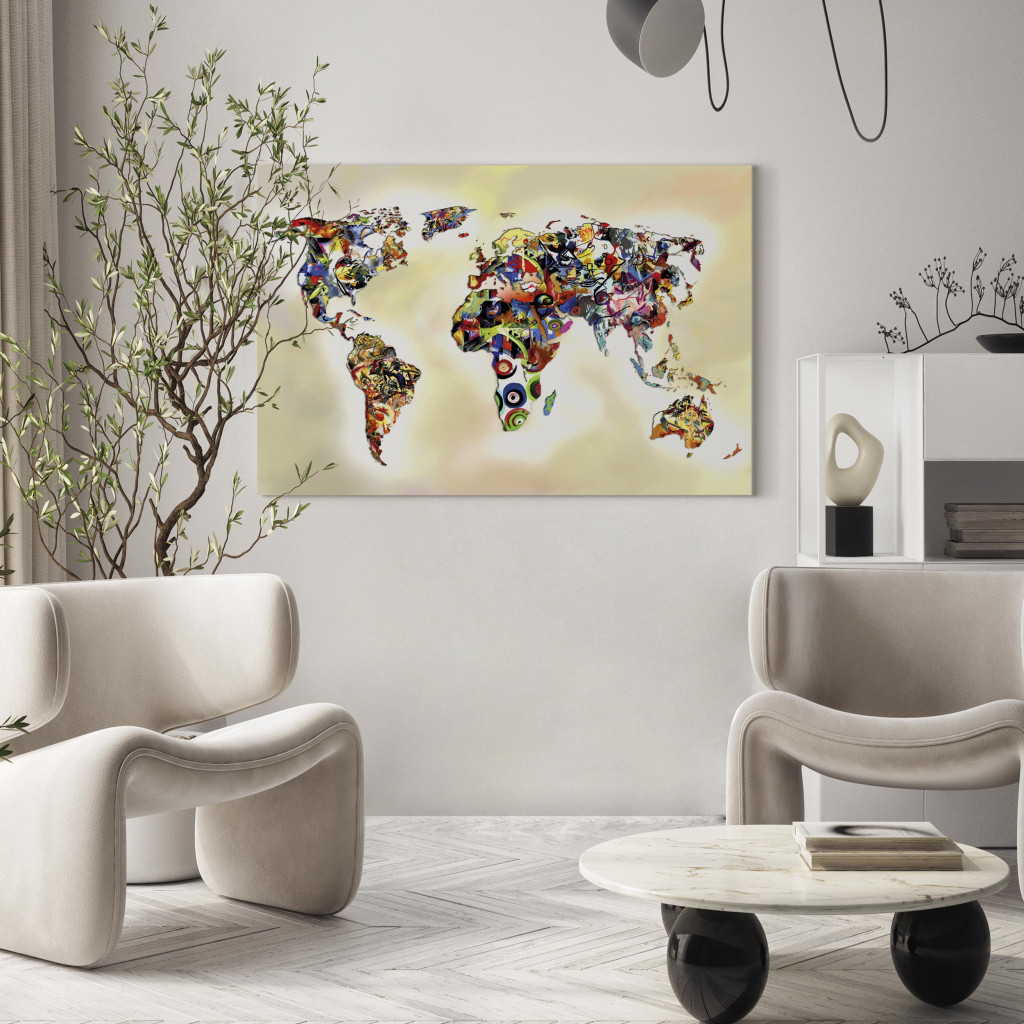 Målning Map: Wassily Kandinsky Inspiration
