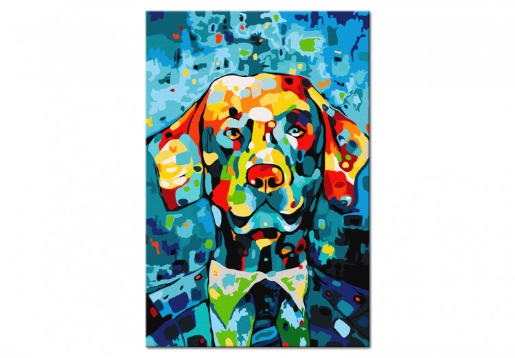 Wandbild zum Malen nach Zahlen Hund (Porträt) 107497 additionalImage 7