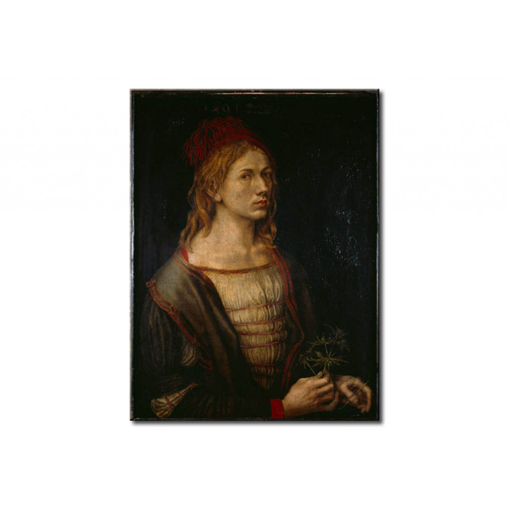 Schilderij  Albrecht Dürer: Selfportrait
