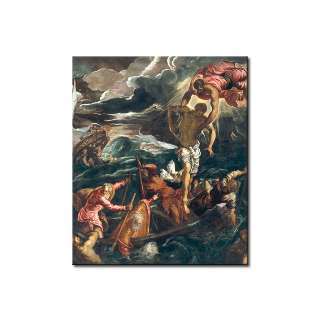 Schilderij  Tintoretto: Saint Mark Saving A Saracen From Shipwreck