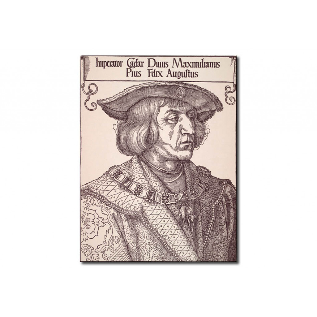 Schilderij  Albrecht Dürer: Portrait Of Emperor Maximilian I