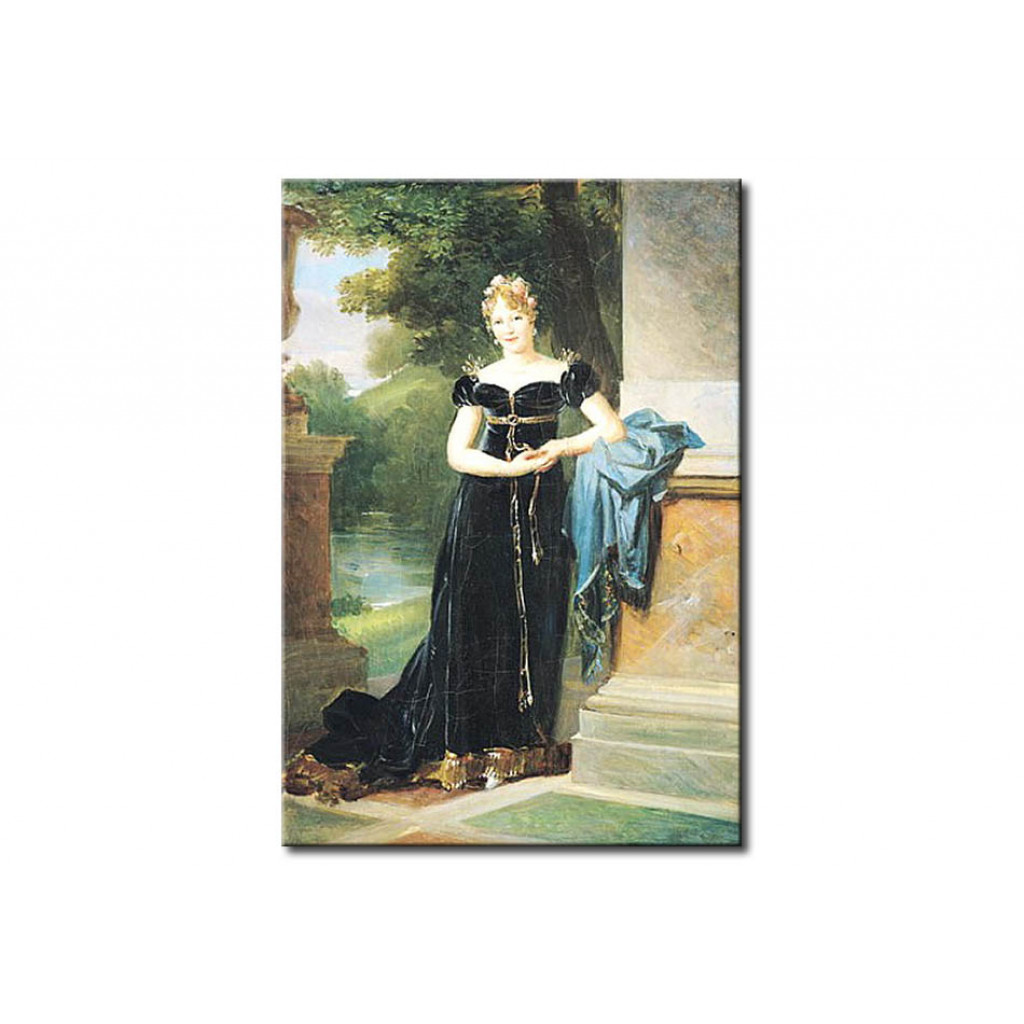 Schilderij  François Gérard: Portrait Of Marie Laczinska