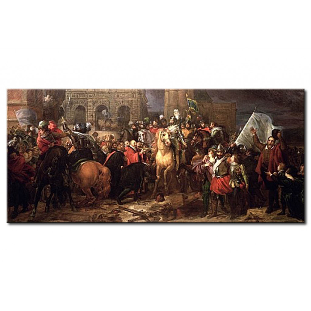 Målning Entry Of Henri IV Into Paris