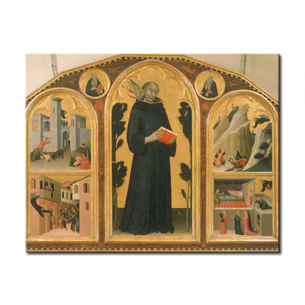 Schilderij  Simone Martini: Blessed Agostino Novello And Four Scenes From His Life