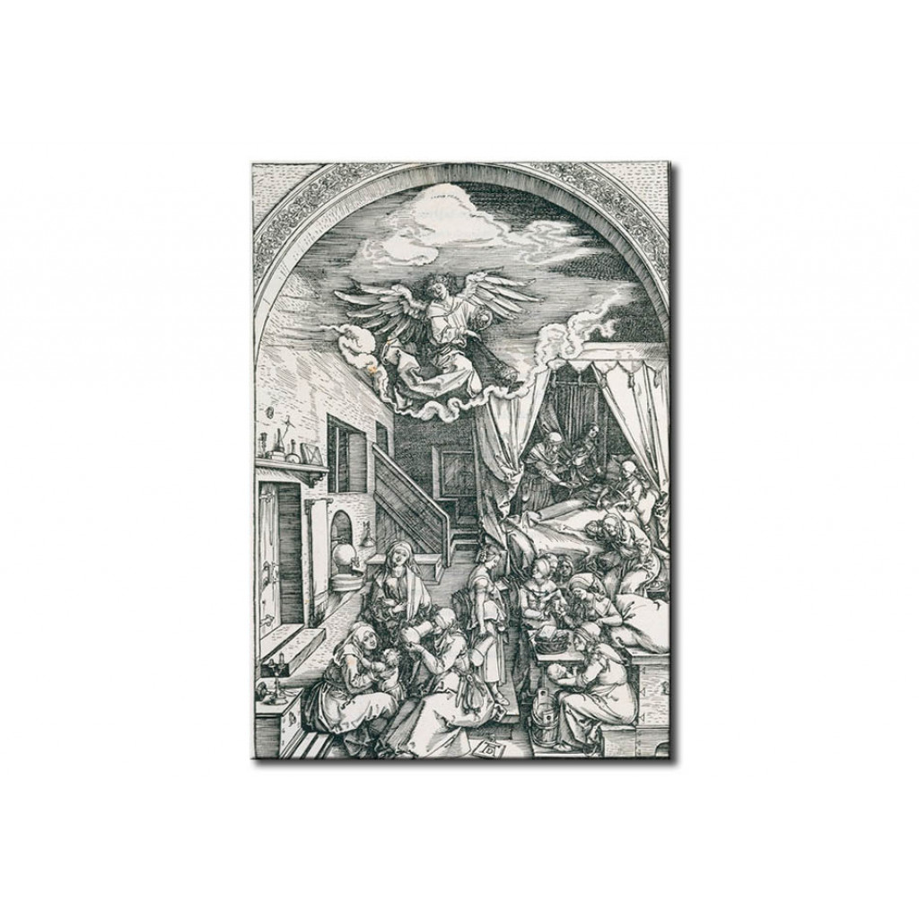 Schilderij  Albrecht Dürer: The Birth Of Mary