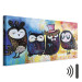Canvas Colourful Owls (1 Part) Wide 118797 additionalThumb 8