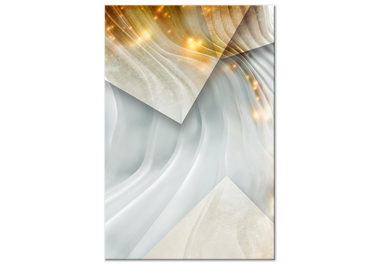 Canvas Silk space - abstract with a motif of reflections and waves