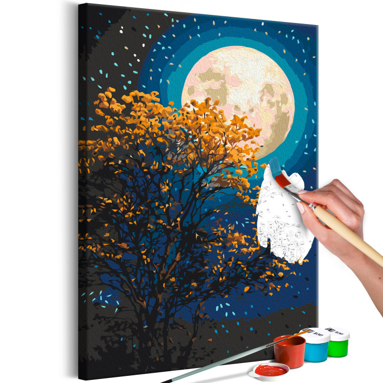 Obraz do malowania po numerach Rozświetlony księżyc 138497 additionalImage 7