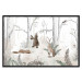 Poster Forest Animals - Drawn Forest with Watercolor Ferns 146497 additionalThumb 27