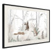 Poster Forest Animals - Drawn Forest with Watercolor Ferns 146497 additionalThumb 9