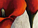 Canvastavla Röda kallior (1-del) - blommotiv med guld-silverbakgrund 46597 additionalThumb 3