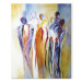 Cadre mural Rassemblement pastel de personnes (1 pièce) - Composition abstraite 46997