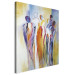 Cuadro decorativo Reunión pastel de personas (1 pieza) - abstracción con figuras 46997 additionalThumb 2