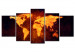Tableau moderne Carte du monde - Lave chaude 50097