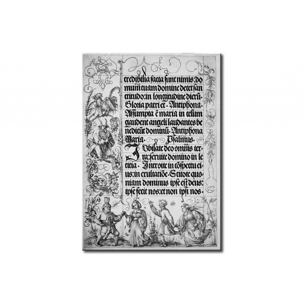 Schilderij  Albrecht Dürer: Dürer, Gebetbuch Kaiser Maximilians