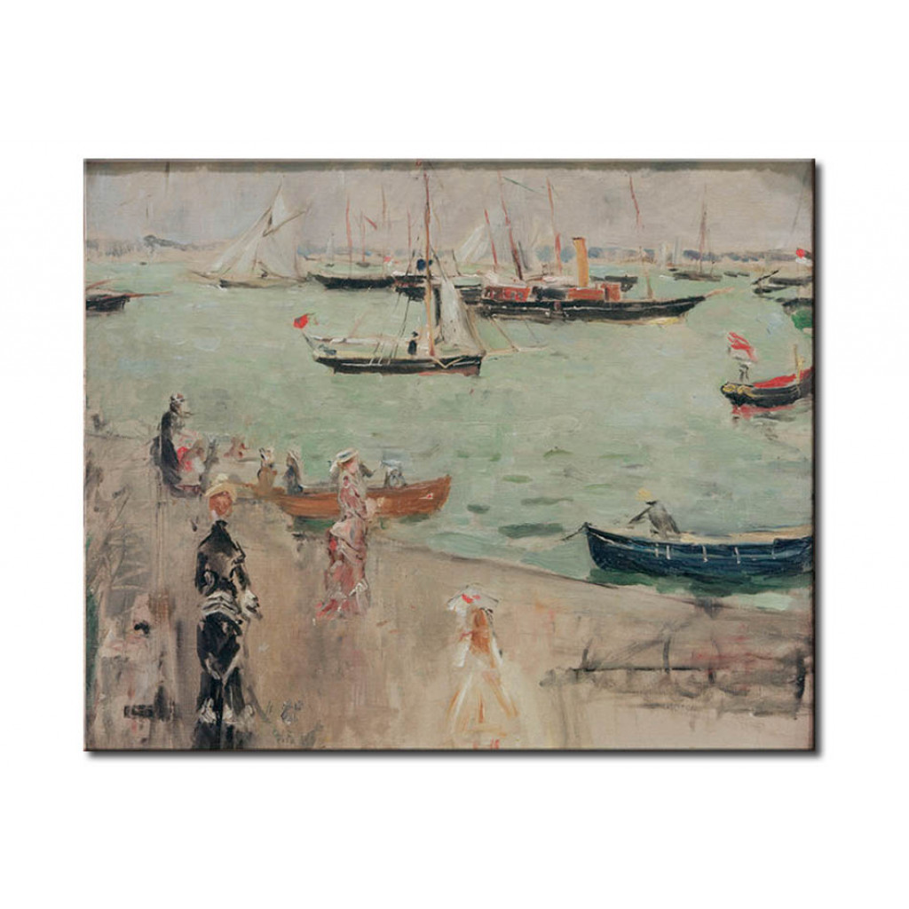 Schilderij  Berthe Morisot: Harbour Scene, Isle Of Wight