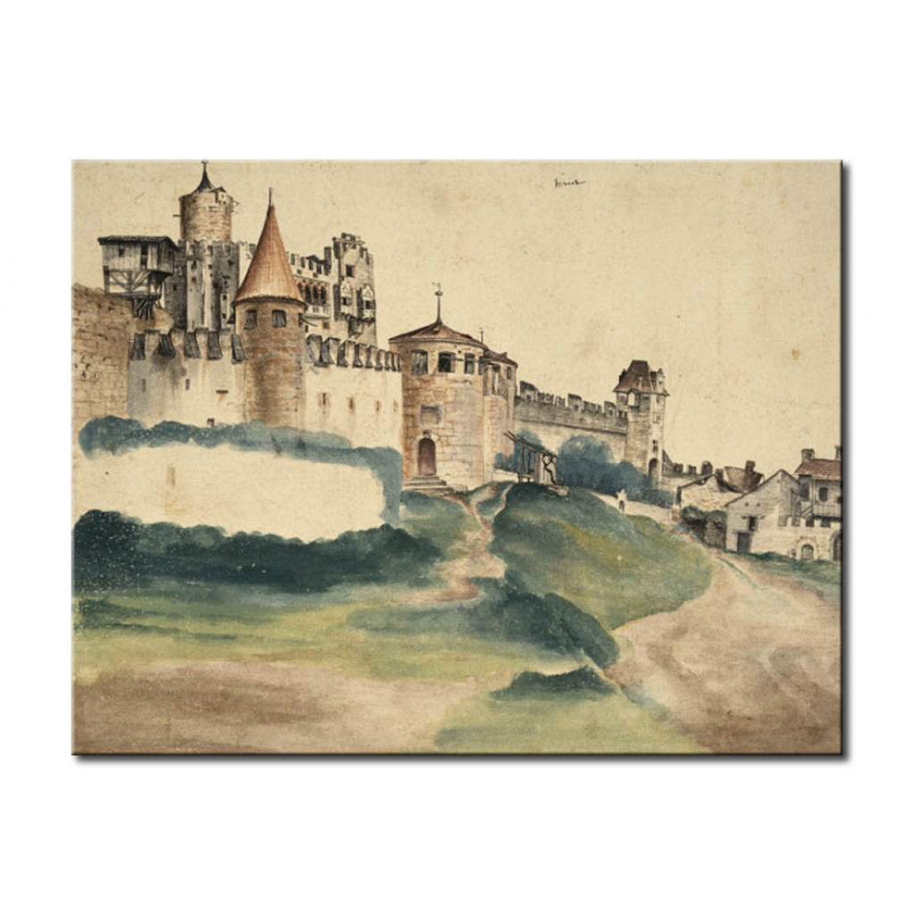 Schilderij  Albrecht Dürer: Das Schloss Von Trient