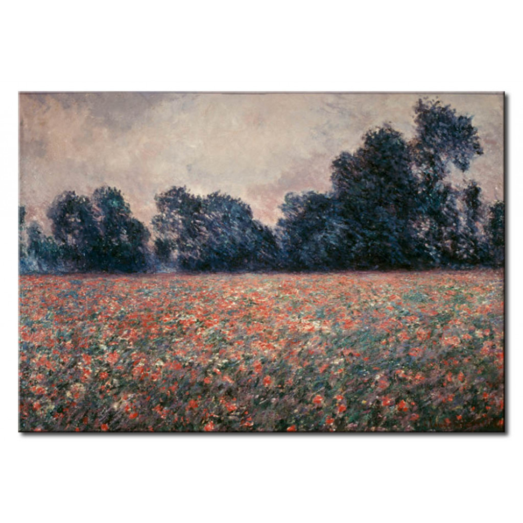 Målning Field With Wild Poppies