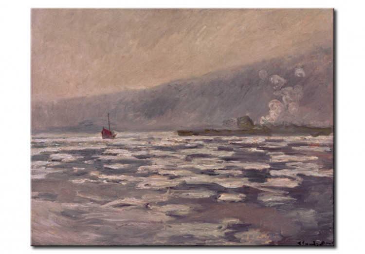Reprodukcja obrazu C.Monet, Les Glaçons, écluse de Port-V. 54697