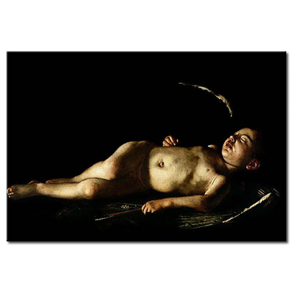 Schilderij  Caravaggio: Sleeping Cupid