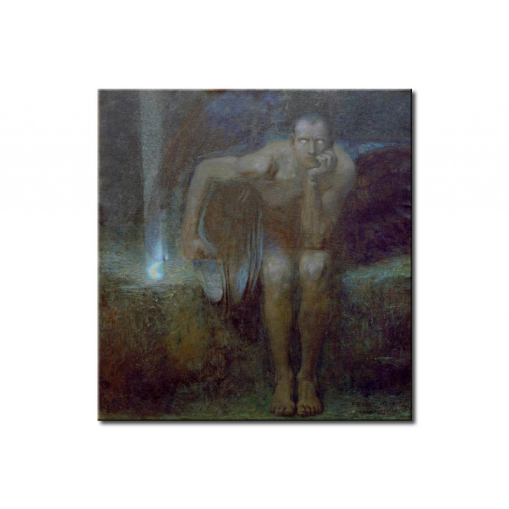 Schilderij  Franz Von Stuck: Lucifer