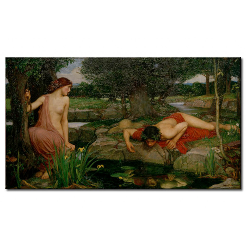 Schilderij  John William Waterhouse: Echo And Narcissus