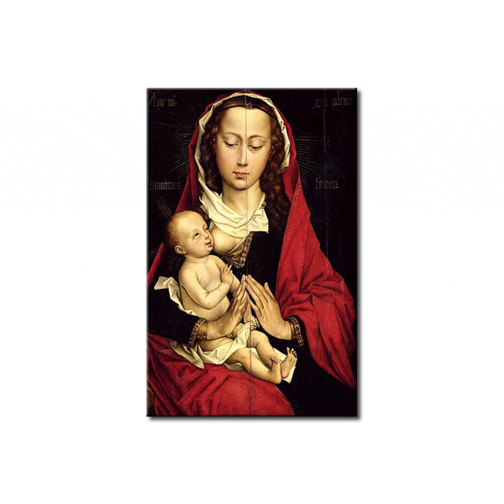 Schilderij  Rogier Van Der Weyden: Madonna And Child