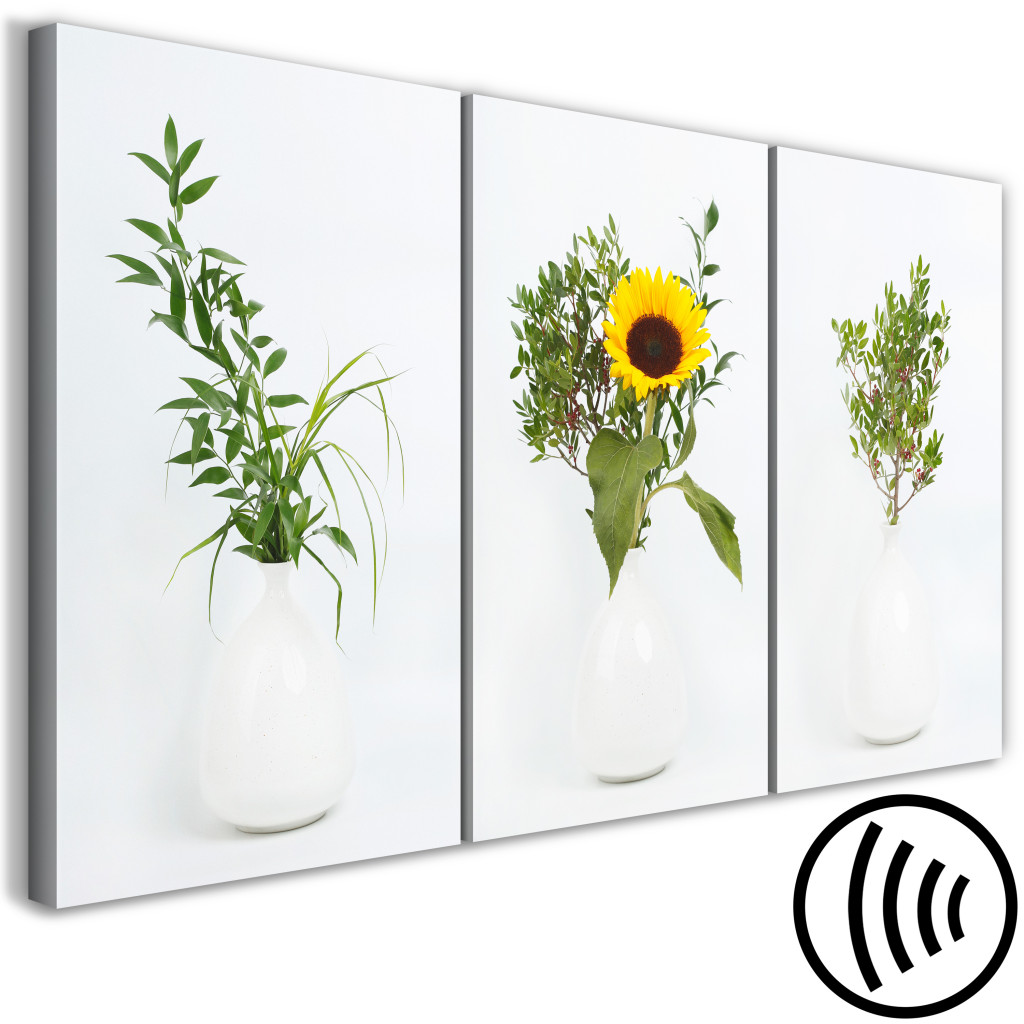 Quadro Sunflowers And Grasses (3 Parts)
