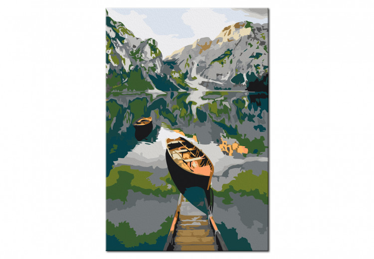 Peinture par numéros pour adultes Boat in the Mountains 132308 additionalImage 6