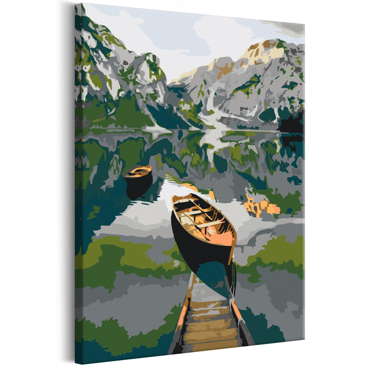 Peinture par numéros pour adultes Boat in the Mountains 132308 additionalImage 5
