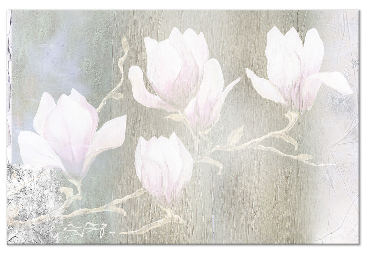 Canvas White Magnolias (1 Part) Wide 138508