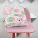 Mikrofaser Kissen Living stucco - graphic composition of succulents in shades of pink cushions 146908 additionalThumb 3