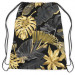 Sportbeutel Gold and black monstera - tropical leaves in glamour style 147508 additionalThumb 2
