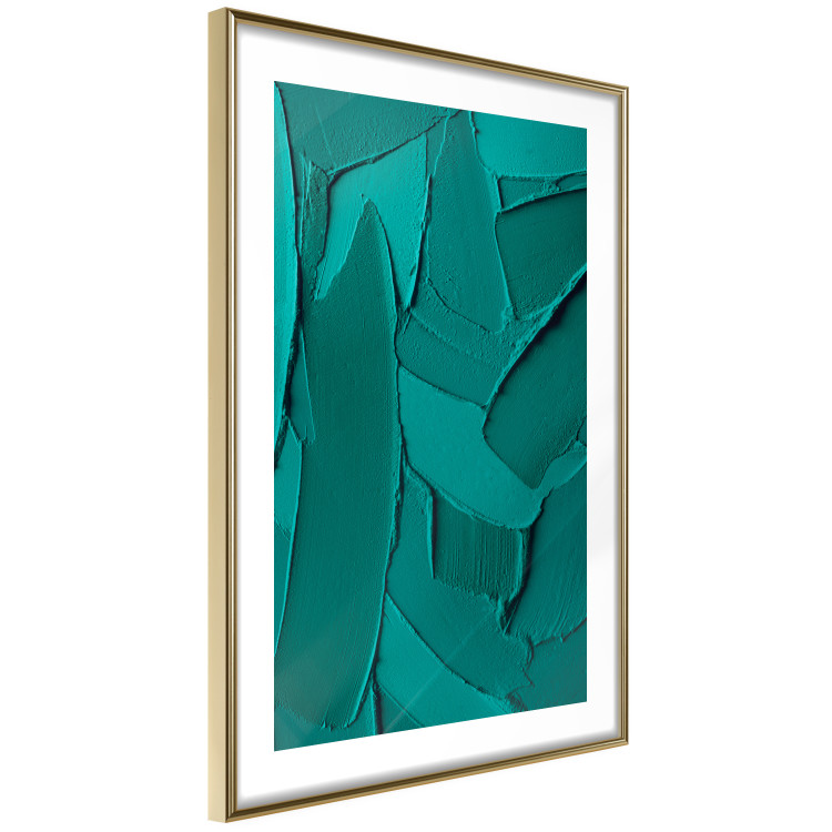 Wall Poster Green Abstraction - Clear Structure of Matter and Forms 149708 additionalImage 8