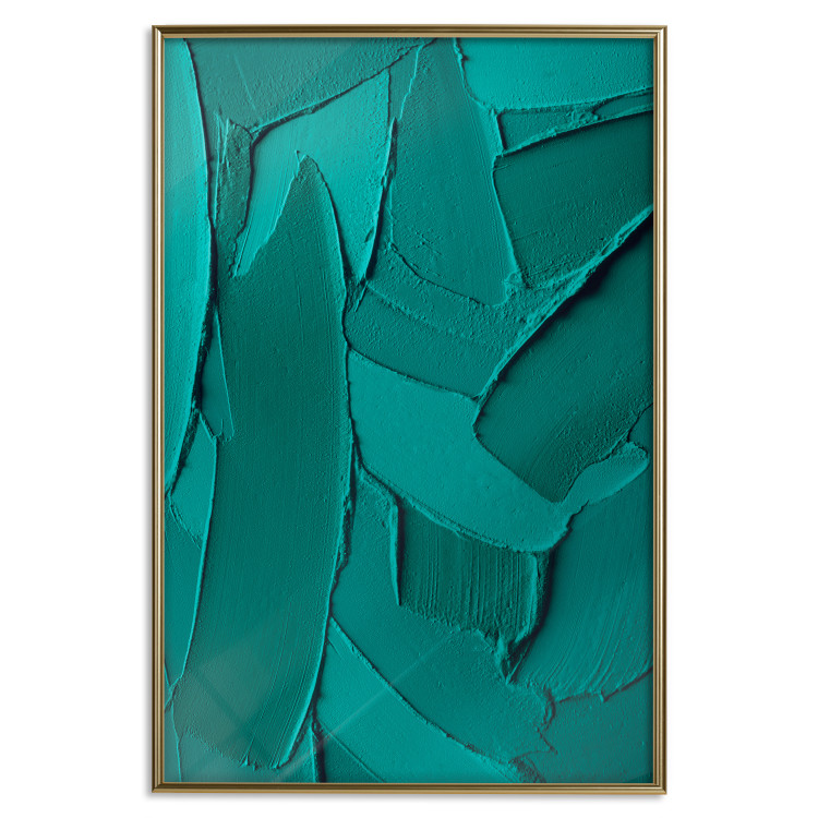 Wall Poster Green Abstraction - Clear Structure of Matter and Forms 149708 additionalImage 22