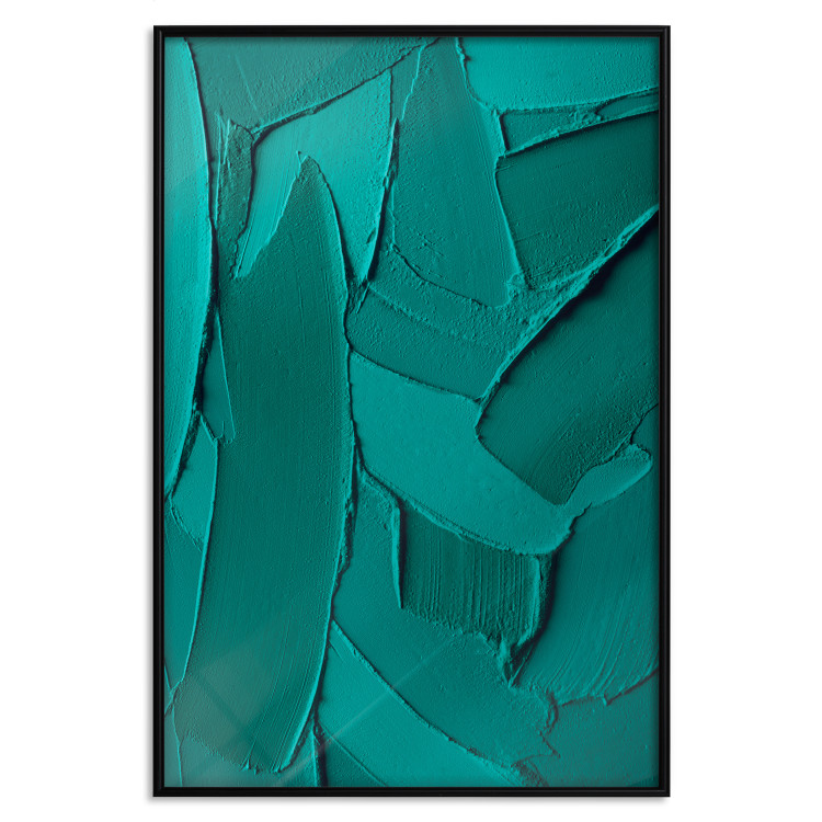 Wall Poster Green Abstraction - Clear Structure of Matter and Forms 149708 additionalImage 23