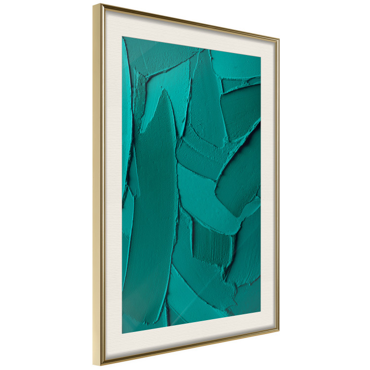 Wall Poster Green Abstraction - Clear Structure of Matter and Forms 149708 additionalImage 14